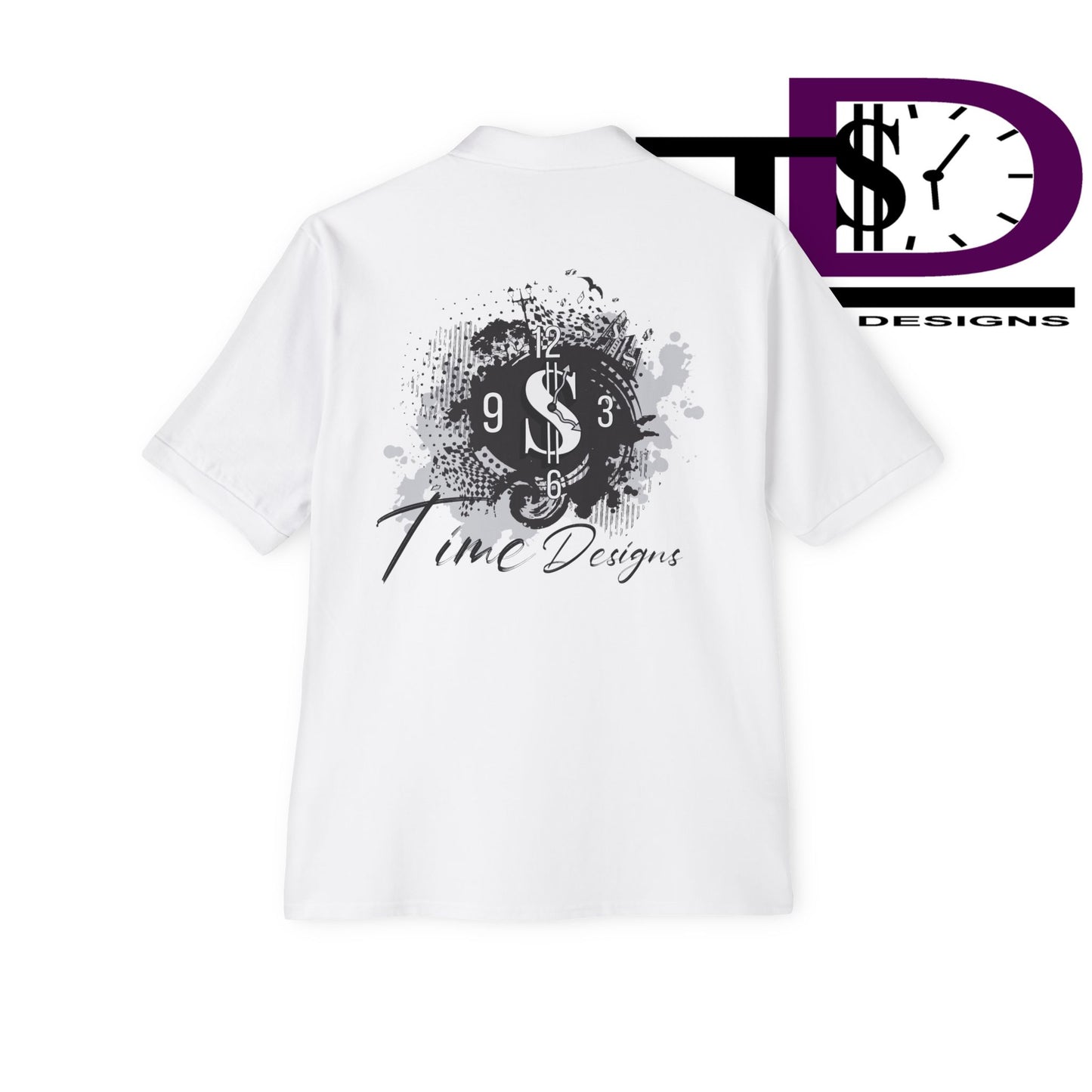 Men's Piqué Polo with Inspirational Design - Casual Wear, Gift for Him, Business Casual, Summer Style, Motivational Fashion