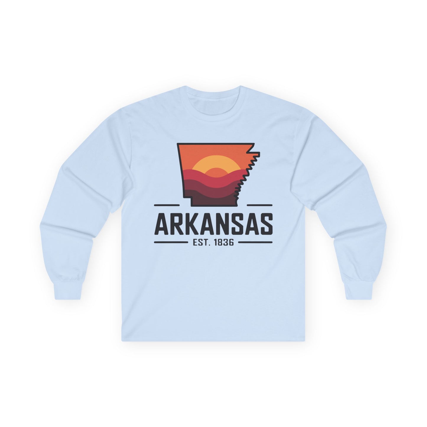 Arkansas Sunset Long Sleeve Tee — AR State Est. 1836