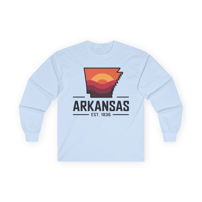 Arkansas Sunset Long Sleeve Tee — AR State Est. 1836