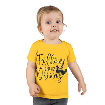 Toddler T-Shirt - Follow Your Dreams Unicorn Tee