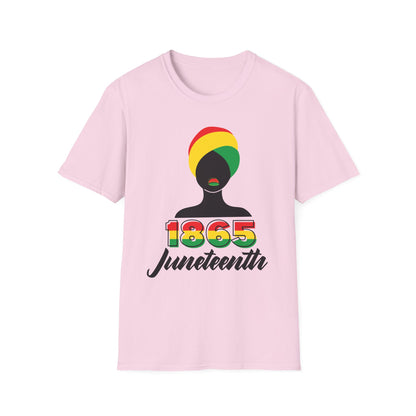Juneteenth Celebration T-Shirt, Black History Month Tee, Unisex Softstyle Shirt, 1865 Juneteenth Shirt, African American Pride Top