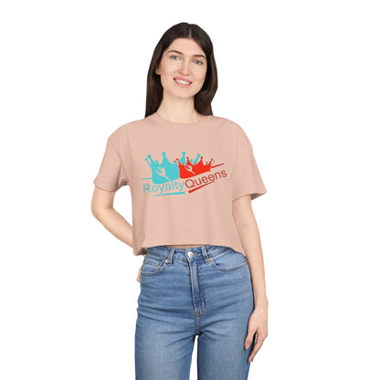 Royalty Queens Women's Crop Tee - Stylish Summer Top, Perfect Gift for Birthdays, Group Events, or Casual Outings