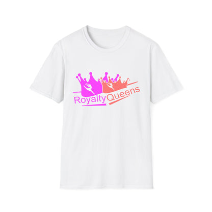 Royalty Queens Unisex Softstyle T-Shirt - Comfortable Casual Tee for Women, Birthday Gift, Queen Vibes, Party Wear, Empowerment Shirt