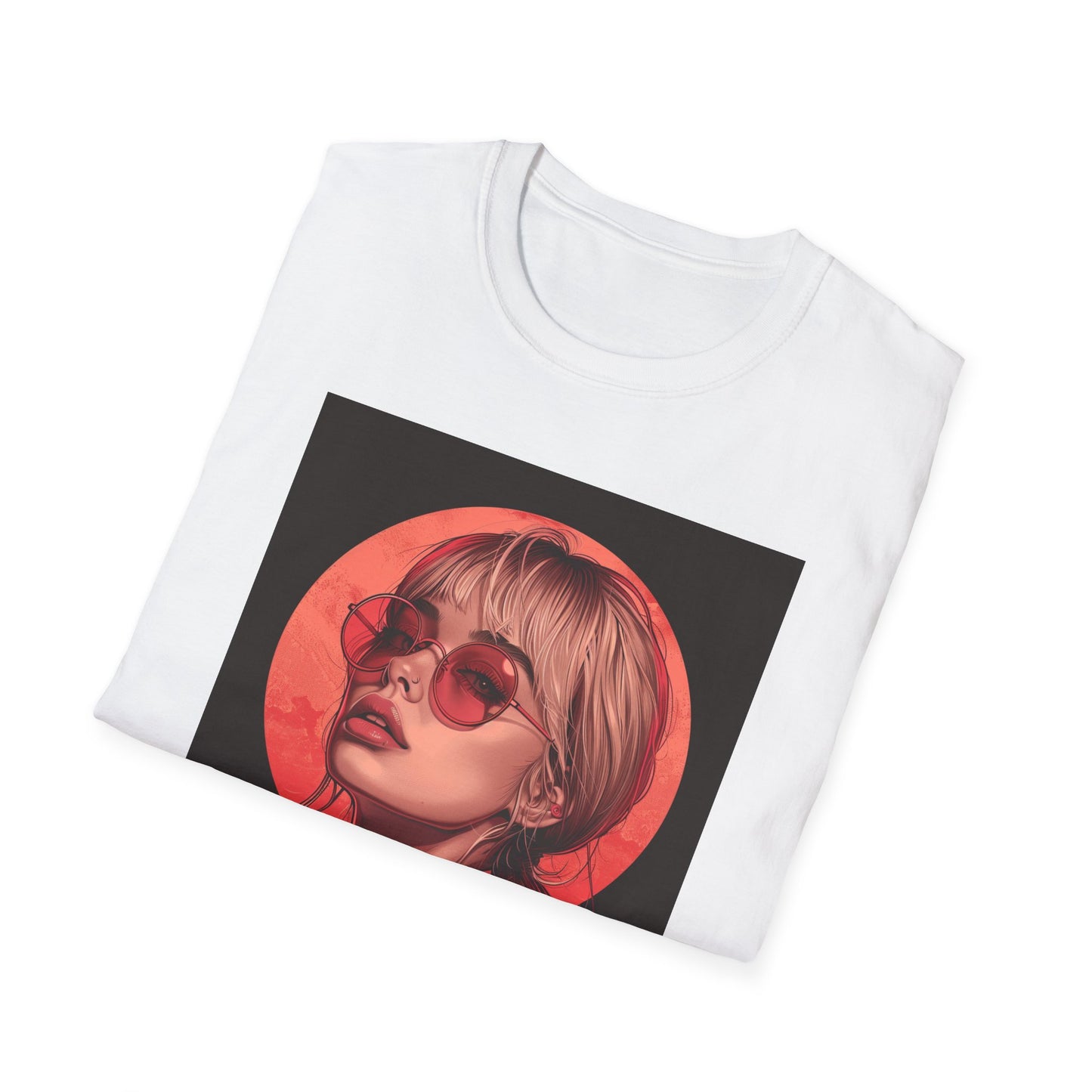 Retro Chic Graphic T-Shirt with Stylish Artwork