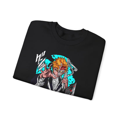 Anime Demon Slayer-Inspired Crewneck Sweatshirt — Ichigo-Style Character Art
