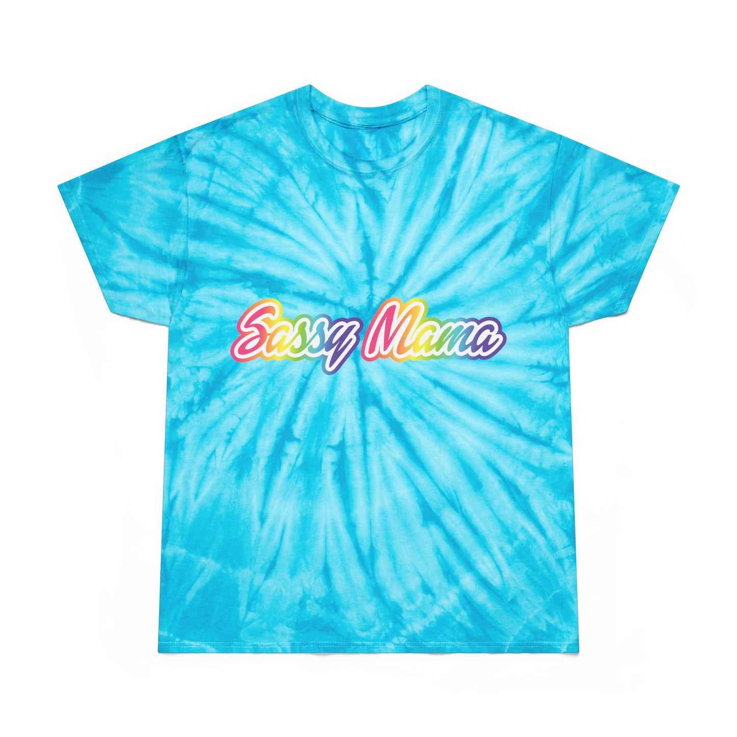 Sassy Mama Tie-Dye Tee - Bright Yellow Fun