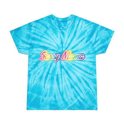 Sassy Mama Tie-Dye Tee - Bright Yellow Fun