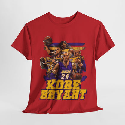 Kobe Bryant Tribute Unisex Heavy Cotton Tee - Basketball Legend Shirt
