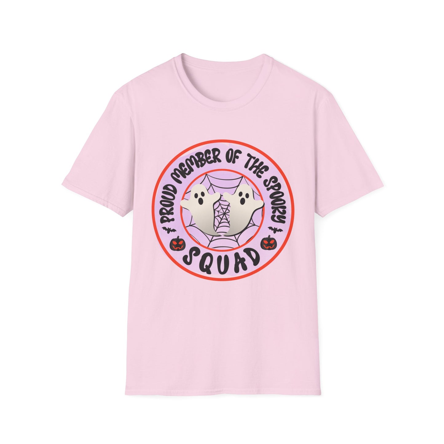 Spooky Squad Unisex T-Shirt, Halloween Tee, Cute Halloween Outfit, Casual Graphic Shirt, Witchy Apparel, Gift for Friends