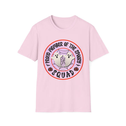 Spooky Squad Unisex T-Shirt, Halloween Tee, Cute Halloween Outfit, Casual Graphic Shirt, Witchy Apparel, Gift for Friends