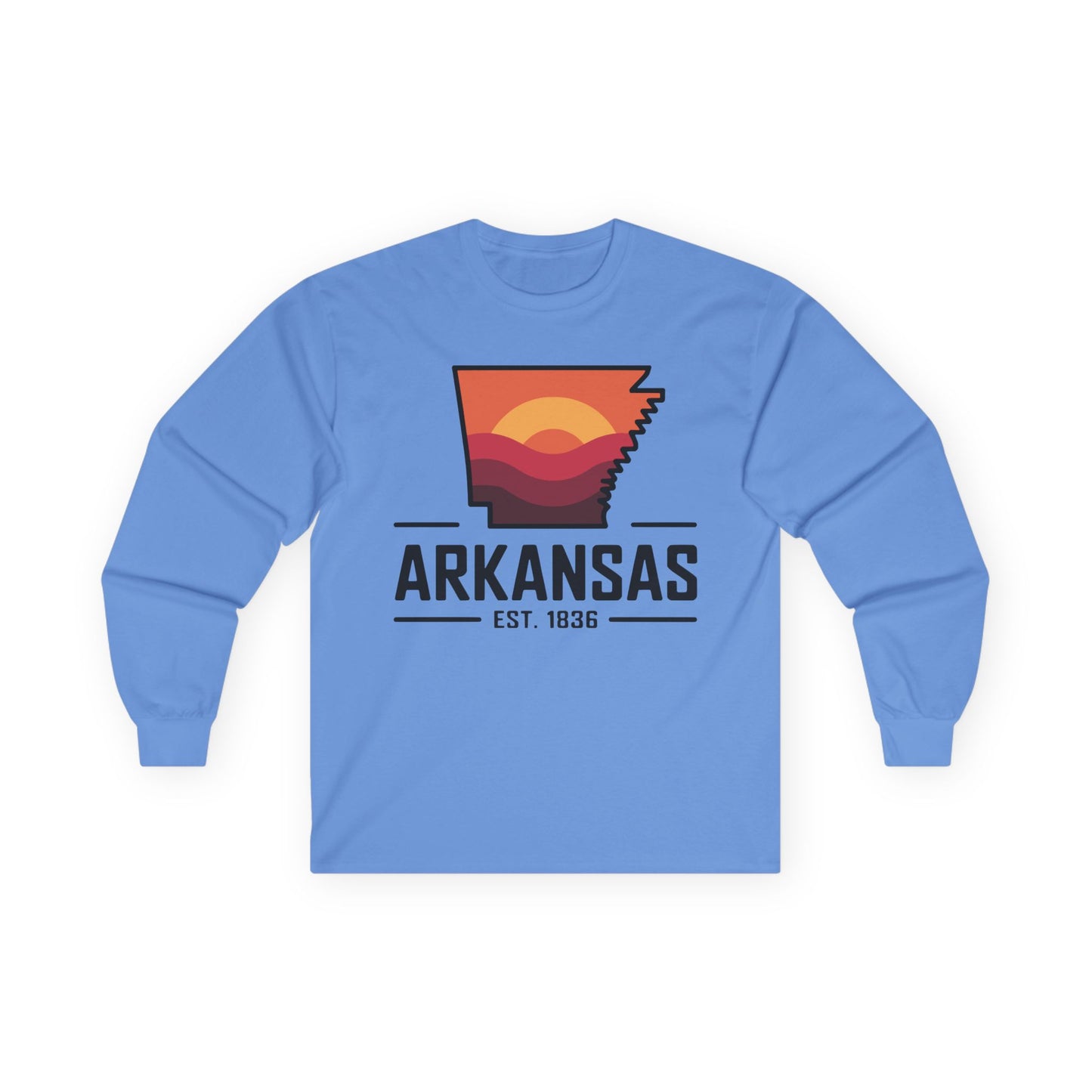Arkansas Sunset Long Sleeve Tee — AR State Est. 1836