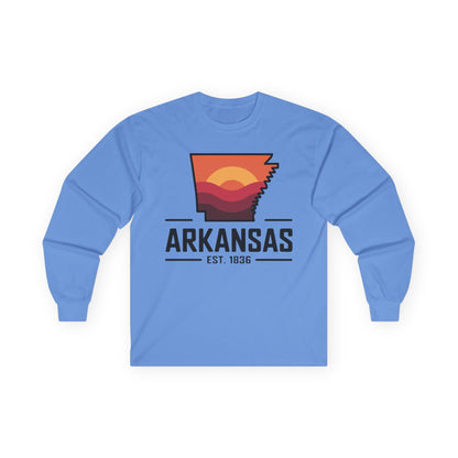 Arkansas Sunset Long Sleeve Tee — AR State Est. 1836