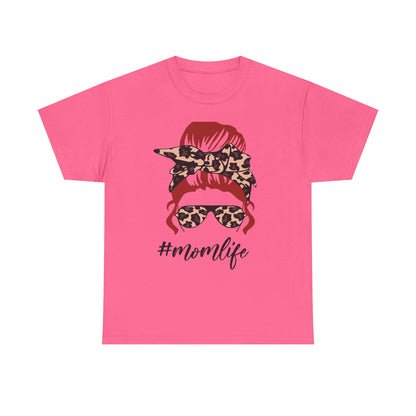 #Momlife Unisex Heavy Cotton Tee - Stylish & Comfortable T-Shirt for Moms