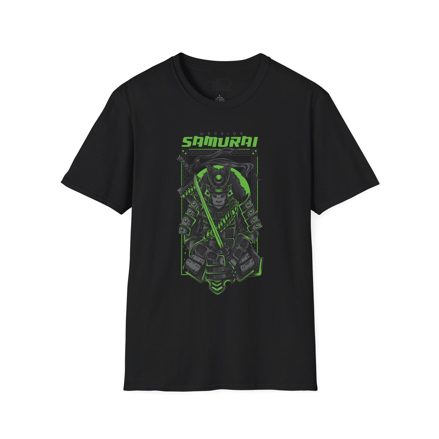 Samurai Graphic Tee, Unisex Softstyle T-Shirt, Anime Casual Wear, Gift for Gamers, Streetwear Fashion, Perfect for Conventions