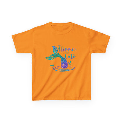 Flippin Cute Kids Tee - Colorful Whale Design for Fun-loving Children