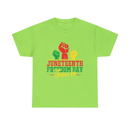Juneteenth Freedom Day Tee | Unisex Cotton T-Shirt for Celebrating Emancipation, Black History Month, Racial Justice, Equality