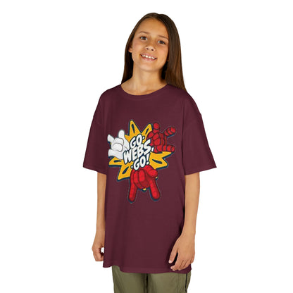 Kids Superhero Graphic Tee - Go Webs Go!