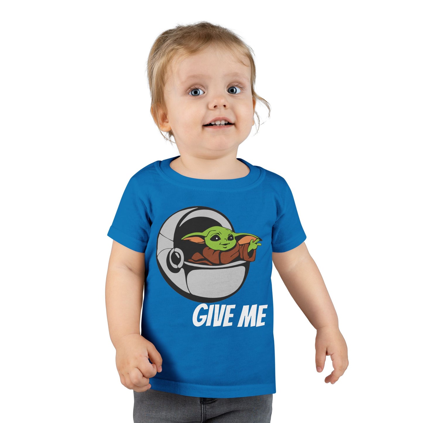 Cute Baby Yoda Toddler T-Shirt - 'Give Me' Design