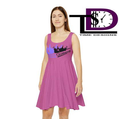 Royalty Queens Skater Dress | Women's AOP Dress, Fun Casual Wear, Birthday Gift, Summer Party Outfit, Feminine Fashion
