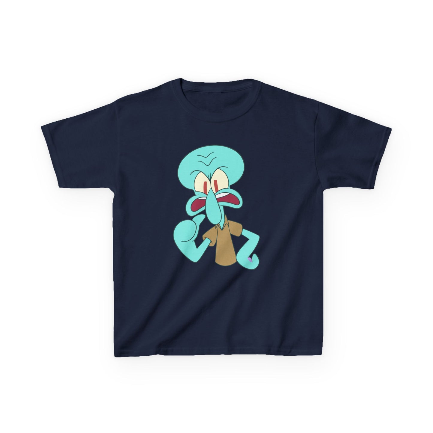 Squidward Kids T-Shirt, Fun Cartoon Tee, Gift for Kids, Summer Wear, Back to School, Birthday Gift, Playful Tee
