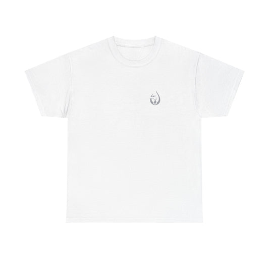 Unisex Heavy Cotton Tee - Minimalist Water Drop Design
