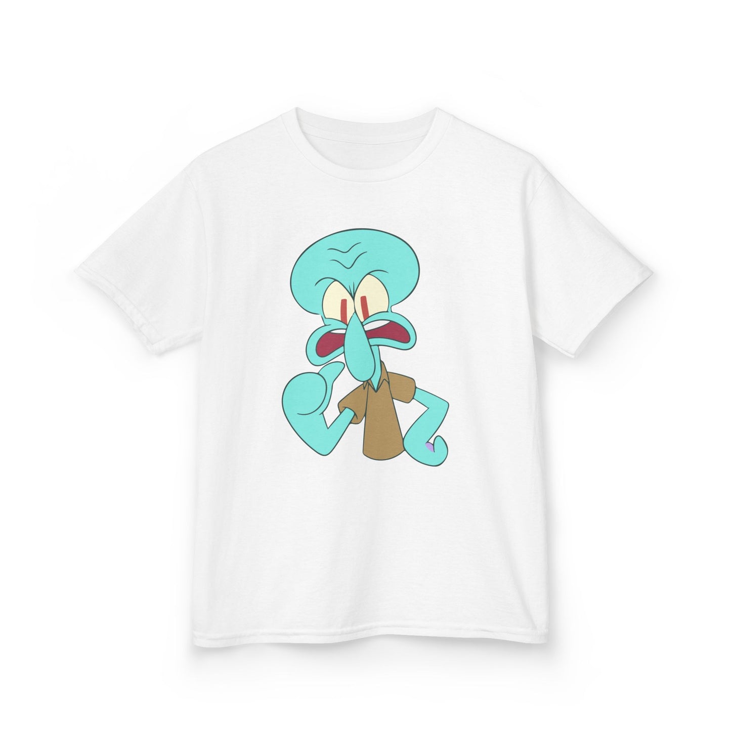 Squidward Kids T-Shirt, Fun Cartoon Tee, Gift for Kids, Summer Wear, Back to School, Birthday Gift, Playful Tee