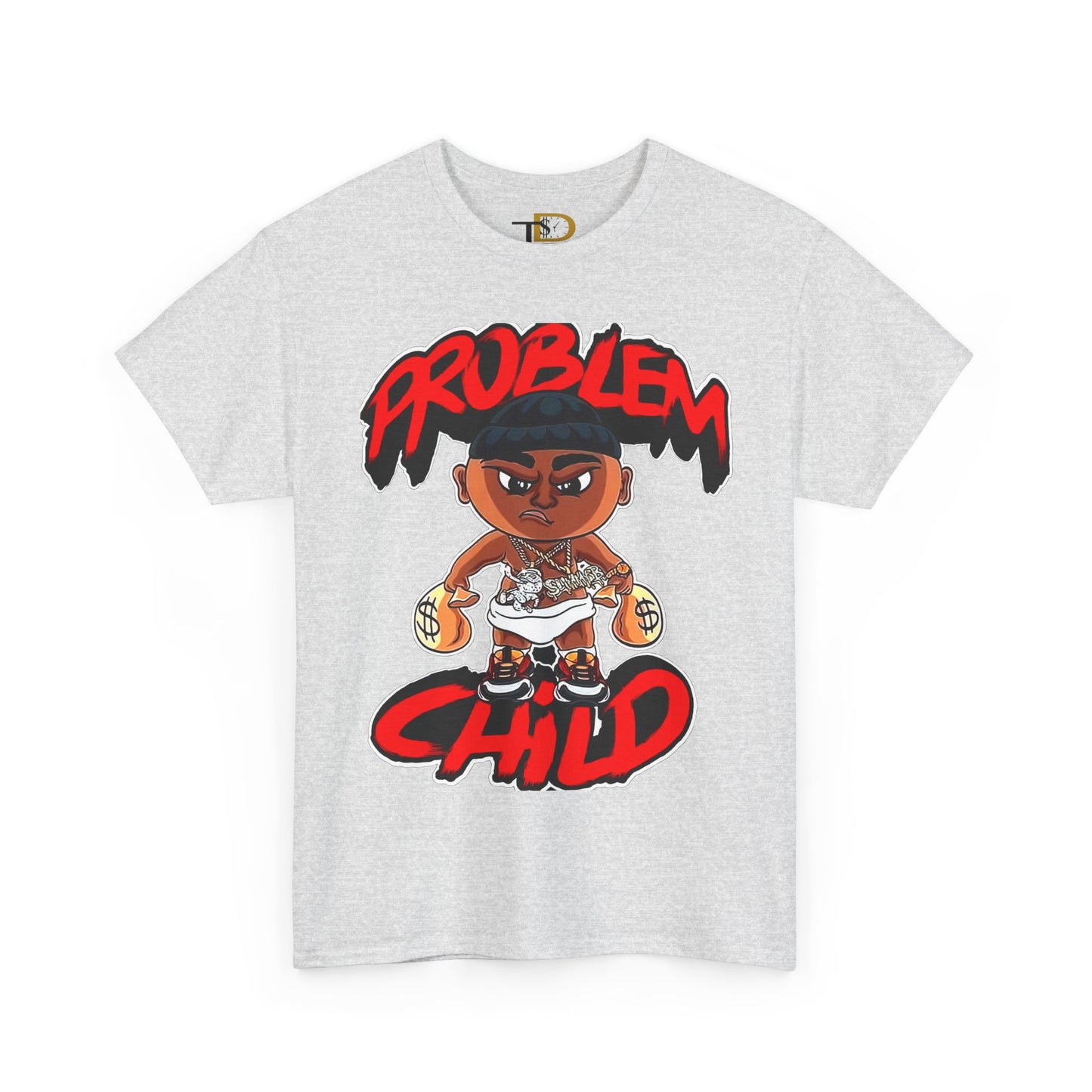 Problem Child Unisex Heavy Cotton Tee - Bold Graphic for Streetwear Lovers