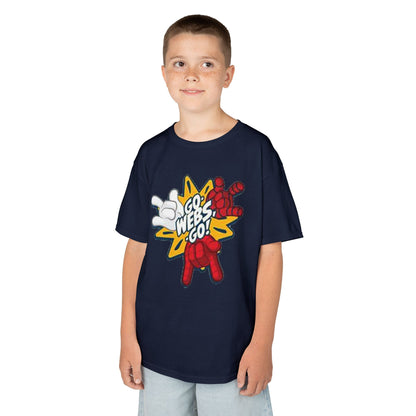 Kids Superhero Graphic Tee - Go Webs Go!