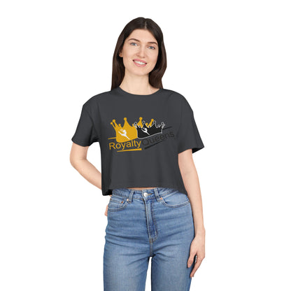 Royalty Queens Women's Crop Tee – Stylish, Comfortable Top for Queens, Perfect for Birthdays, Parties, Casual Wear, Gift Ideas