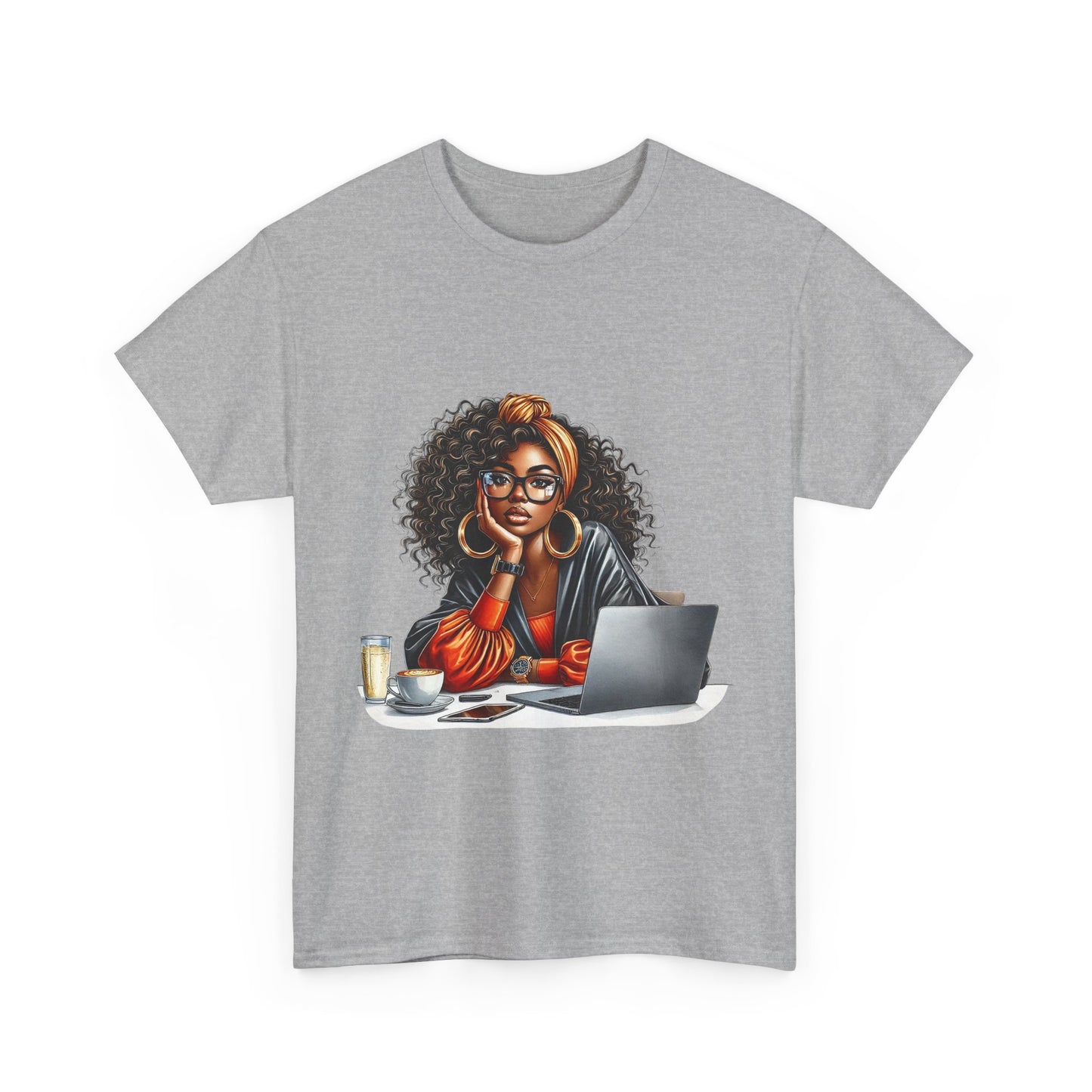 Creative Work From Home Unisex Heavy Cotton Tee