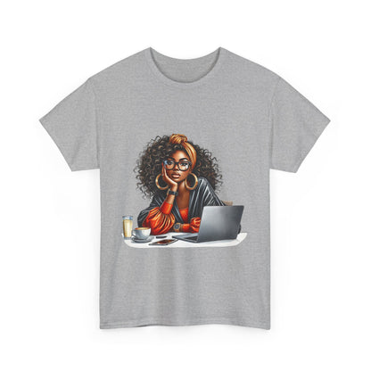 Creative Work From Home Unisex Heavy Cotton Tee