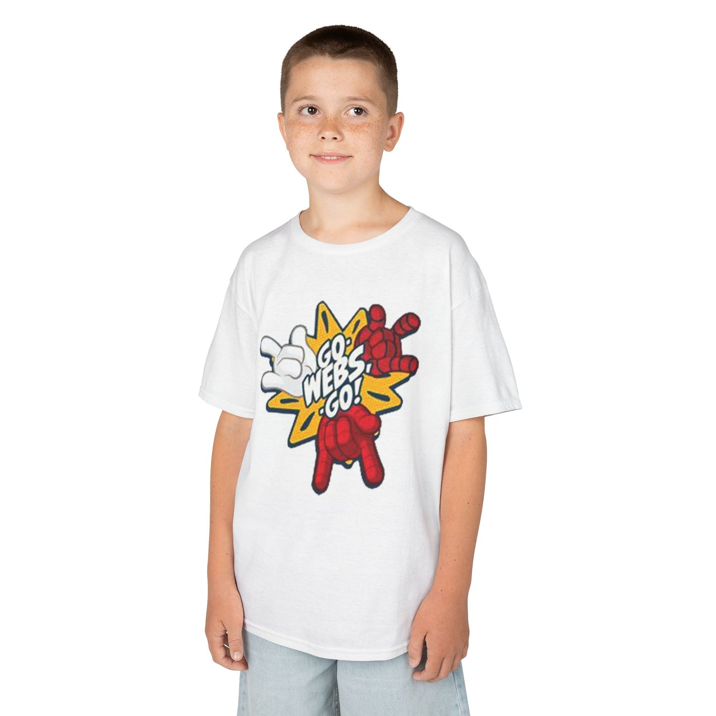 Kids Superhero Graphic Tee - Go Webs Go!