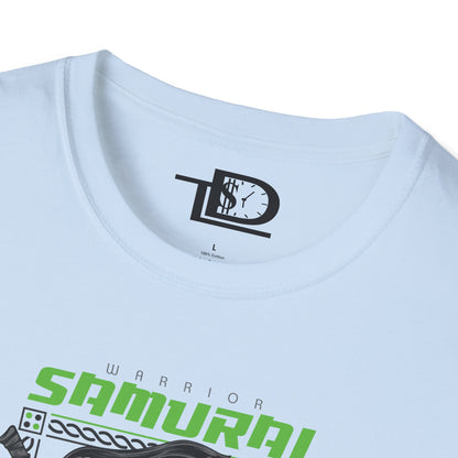 Samurai Graphic Tee, Unisex Softstyle T-Shirt, Anime Casual Wear, Gift for Gamers, Streetwear Fashion, Perfect for Conventions