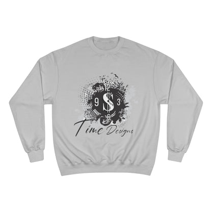 Stylish Graphic Champion Sweatshirt with Time Designs