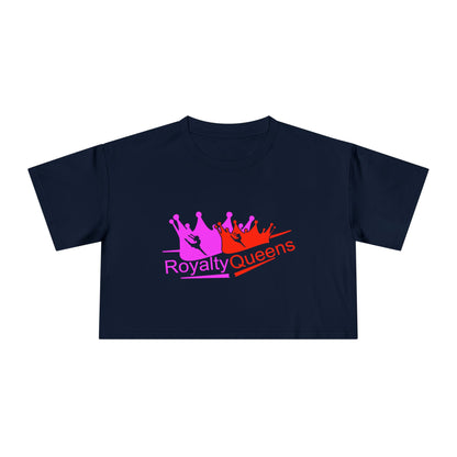 Royalty Queens Women's Crop Tee for Confident Style, Perfect for Festivals, Parties, Birthdays, Gifts & Casual Wear