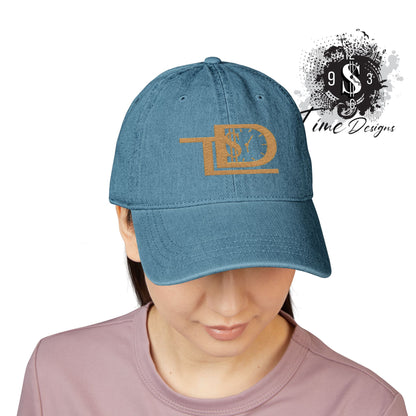 Stylish Embroidered Denim Hat with Glitter Design, Perfect for Casual Style, Fashion Accessory, Gift for Her, Birthday, Everyday Wear
