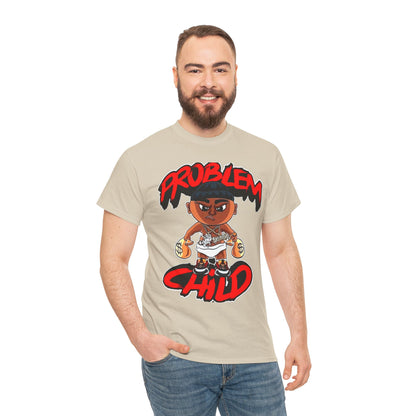 Problem Child Unisex Heavy Cotton Tee - Bold Graphic for Streetwear Lovers