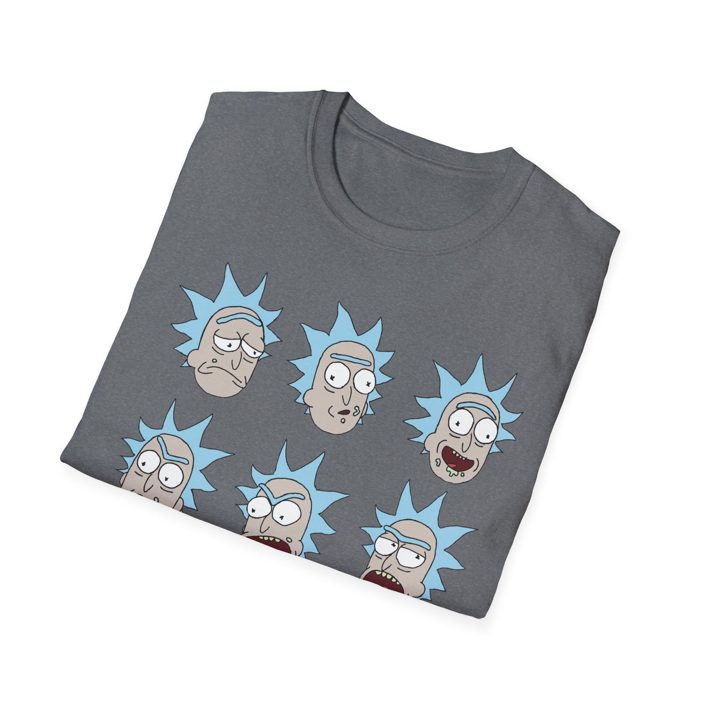 Rick and Morty Unisex Softstyle T-Shirt - Fun Cartoon Design for Fans