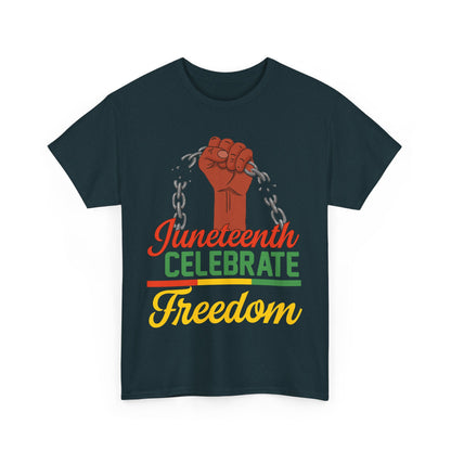 Juneteenth Freedom Tee, Celebrate Freedom Shirt, Unisex Cotton T-Shirt, Black History Month Apparel, Equality and Justice Top