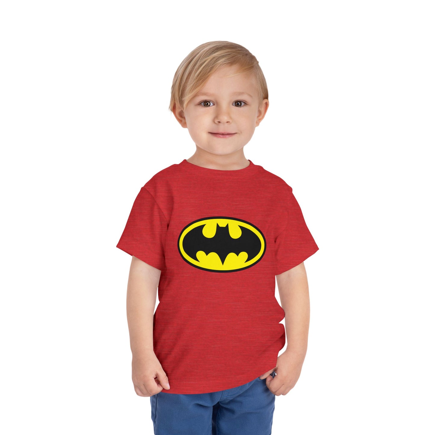 Batman Toddler Short Sleeve Tee - Superhero Shirt for Kids, Birthday Gift, Adventure Wear, Playtime Apparel, Comic Fan Clothing