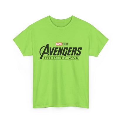 Avengers Infinity War Unisex Heavy Cotton Tee, Marvel Fan Shirt, Superhero Apparel, Gift for Him, Comic Book T-Shirt, Casual Wear