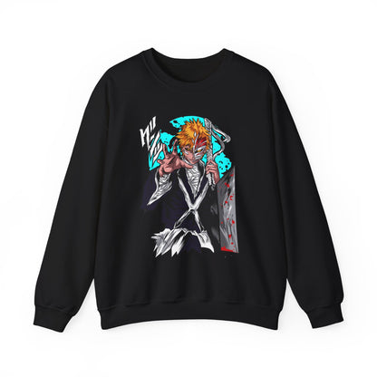 Anime Demon Slayer-Inspired Crewneck Sweatshirt — Ichigo-Style Character Art