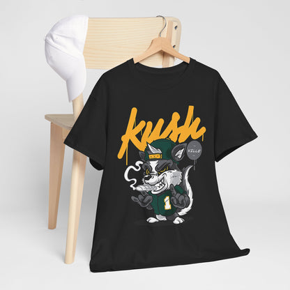 Kush Vibe Unisex Heavy Cotton Tee - Trendy Streetwear Graphic T-Shirt