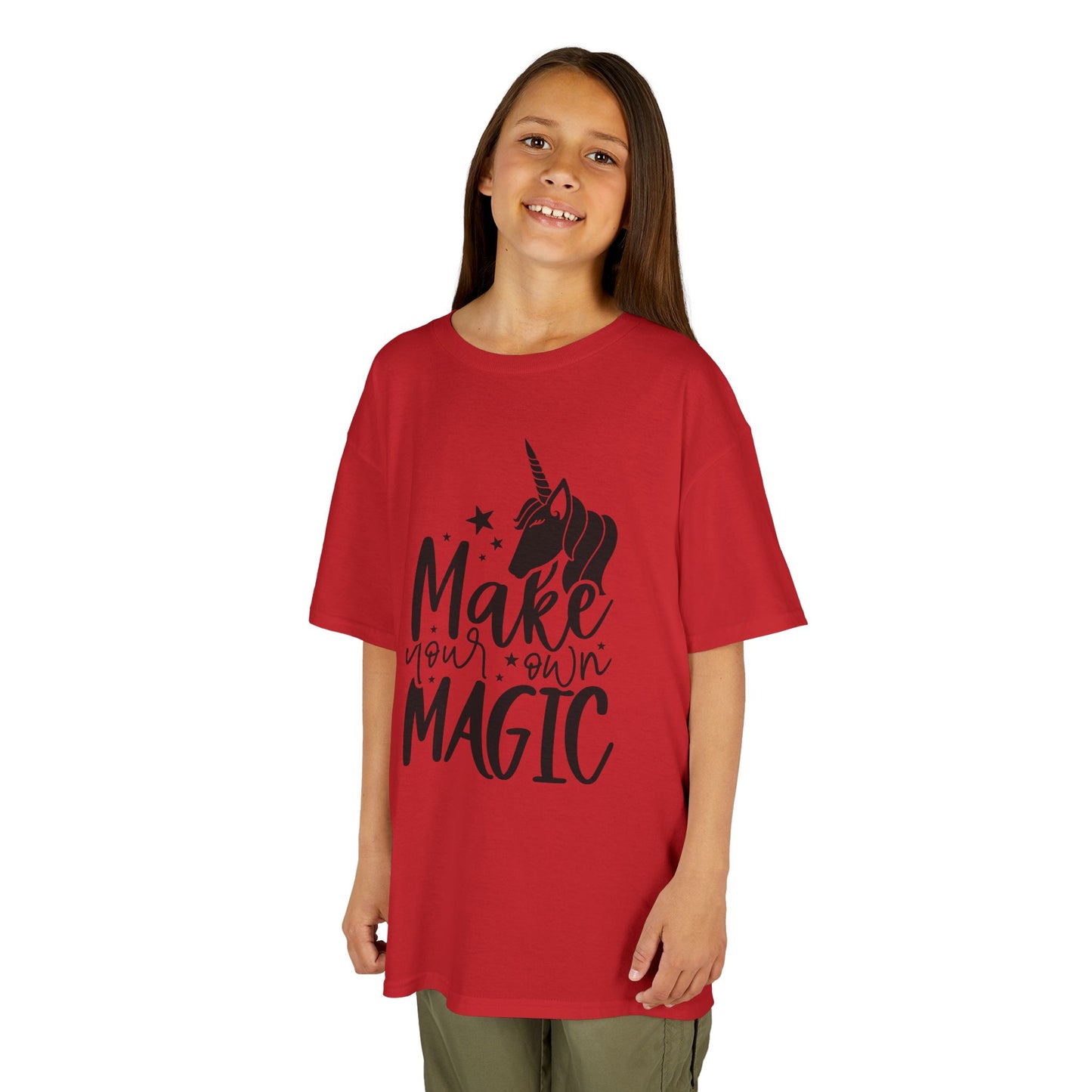 Kids Unicorn Magic Tee - 'Make Your Own Magic' Cotton Shirt