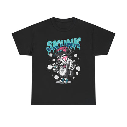 Cool Cartoon Graphic Tee - 'Skunk' Design, Unisex Heavy Cotton T-Shirt