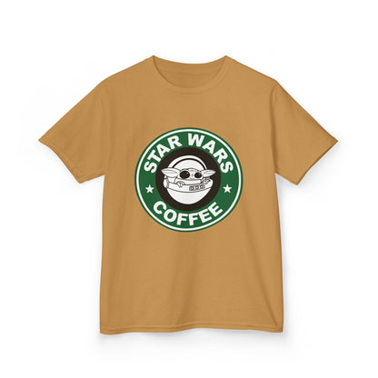 Star Wars Coffee Kids Tee, Fun Graphic T-shirt for Boys & Girls, Perfect for Birthdays, Star Wars Fans, Casual Wear