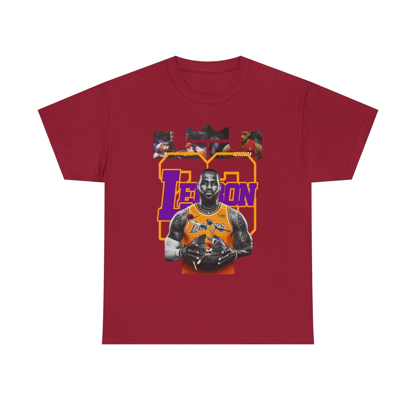 LeBron James Unisex Heavy Cotton Tee - Basketball Fan Apparel