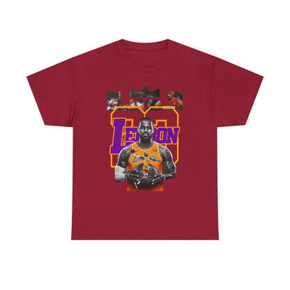 LeBron James Unisex Heavy Cotton Tee - Basketball Fan Apparel