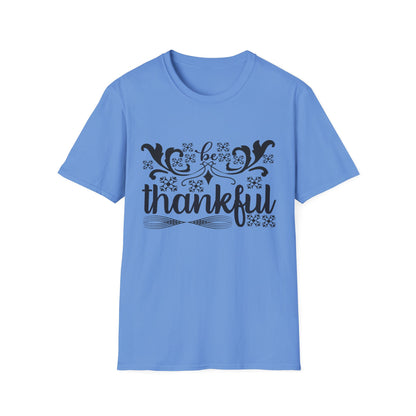 Thankful Unisex Softstyle T-Shirt - Fall Fashion, Thanksgiving Gift, Casual Wear, Gratitude Tees, Everyday Comfort