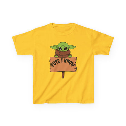 Cute Baby Alien Kids Tee - "Cute I Know" Design for Trendy Kids